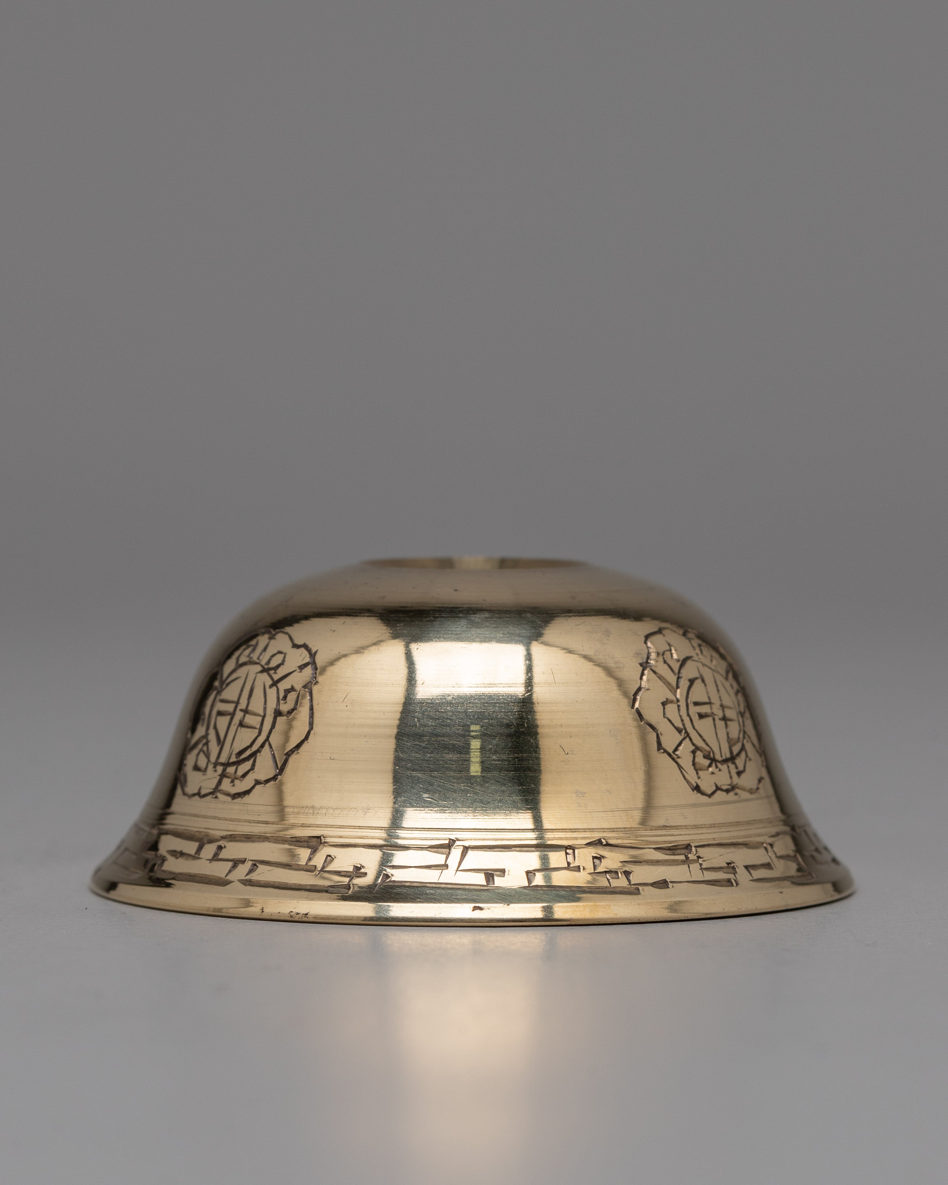 Brass Carved Offering Bowls | Traditional Spiritual Decor for Altar