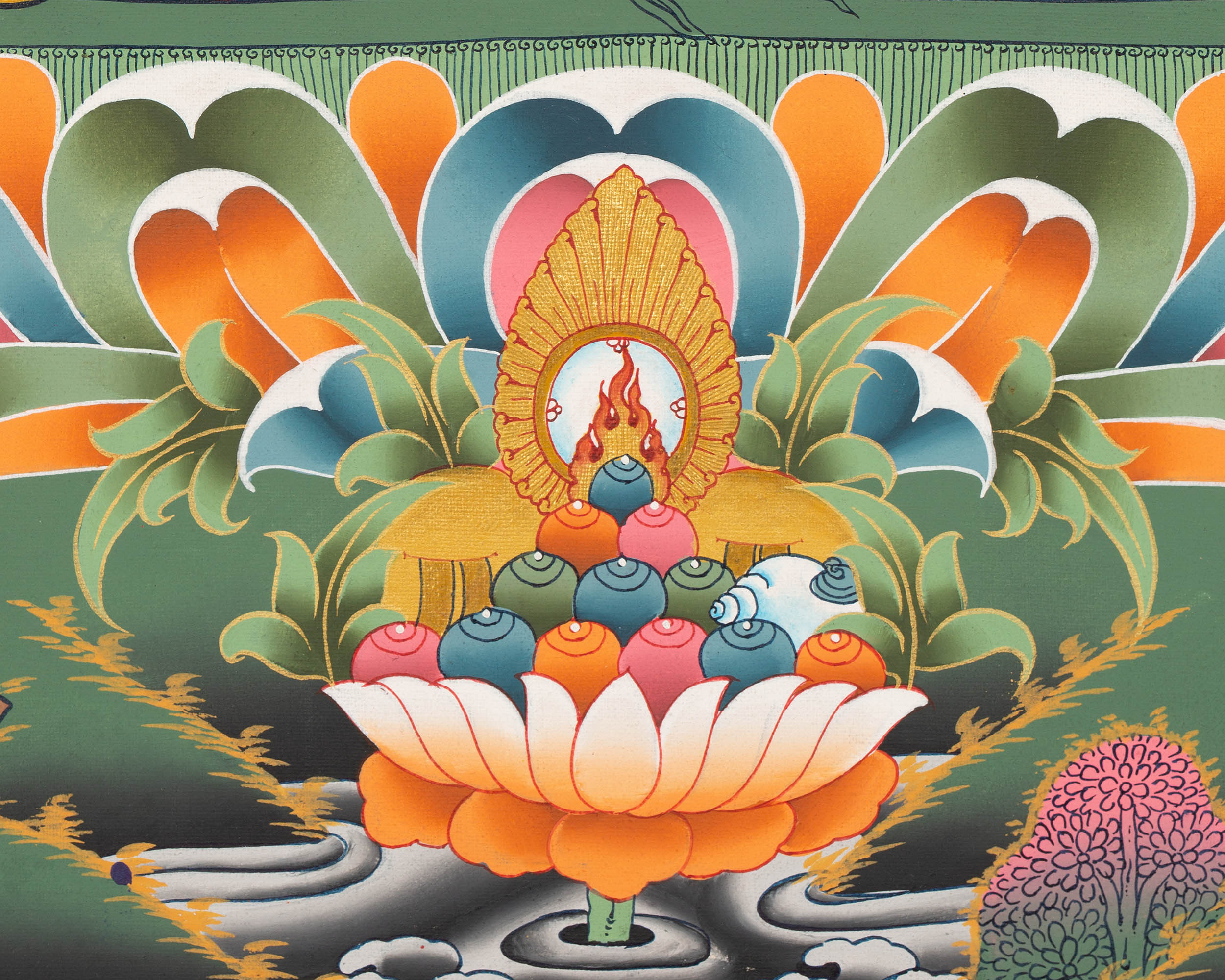 White Tara Thangka Painting | Female Bodhisattva Art