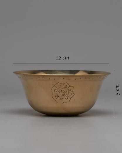 Decorative Offering Bowl Set for Altar | Enhance Your Sacred Space with Elegance