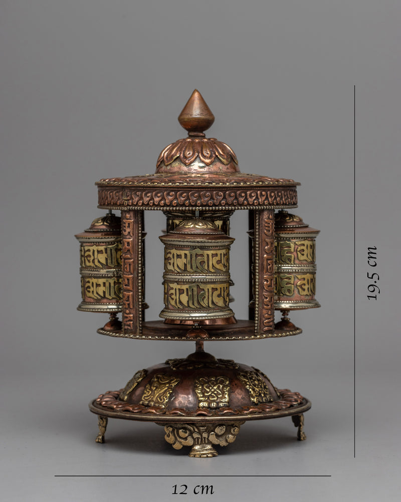 Copper Buddhist Prayer Wheel | A Meditation and Prayer Companion