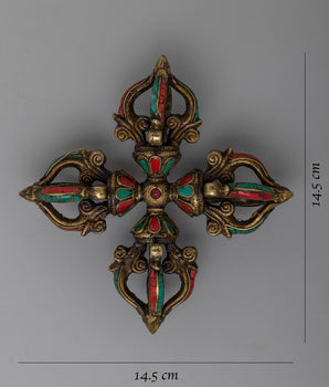Buddhist Double Vajra | Sacred Art for Peace and Meditation