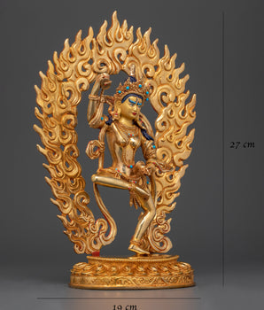 Handmade Goddess Machig Labdron Statue | Embodiment of Wisdom and Compassion