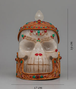 Crystal Skull Statue | Mysterious Symbol of Spiritual Wisdom and Universal Knowledge