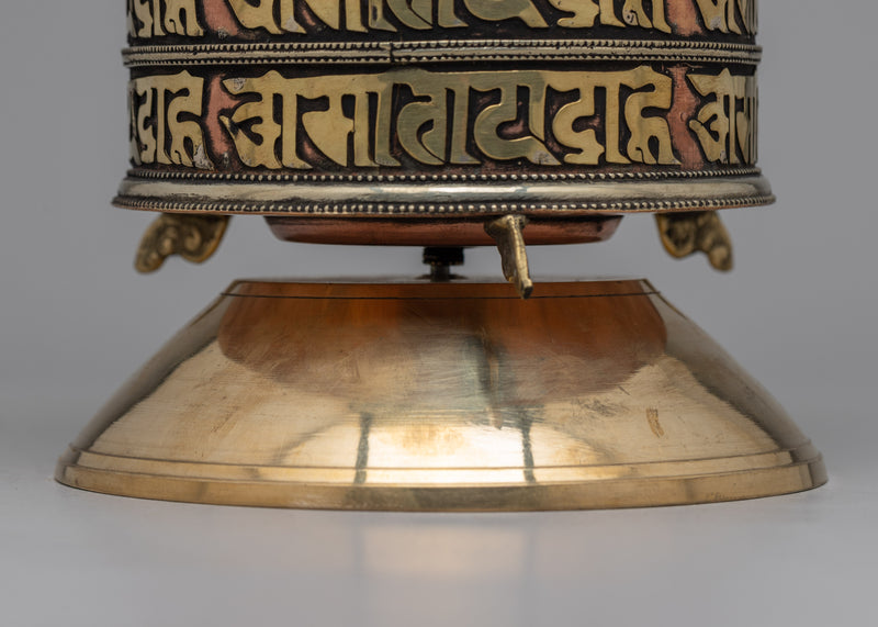 Table Prayer Wheel | Spiritual Decor for Peace and Mindfulness