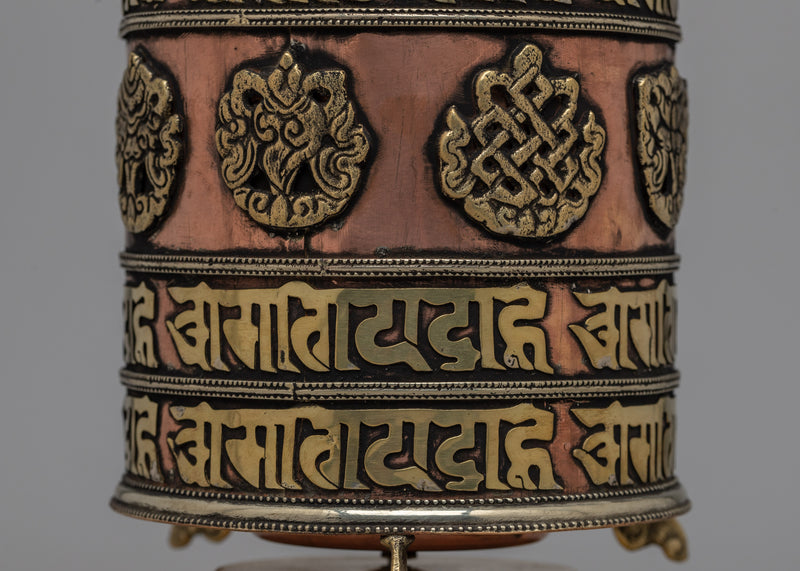 Table Prayer Wheel | Spiritual Decor for Peace and Mindfulness