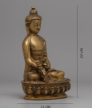 Medicine Buddha Brass Statue | Buddha Statue for Serenity