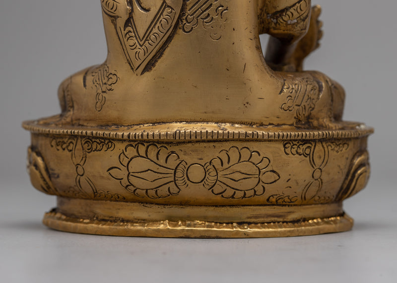 Medicine Buddha Brass Statue | Buddha Statue for Serenity