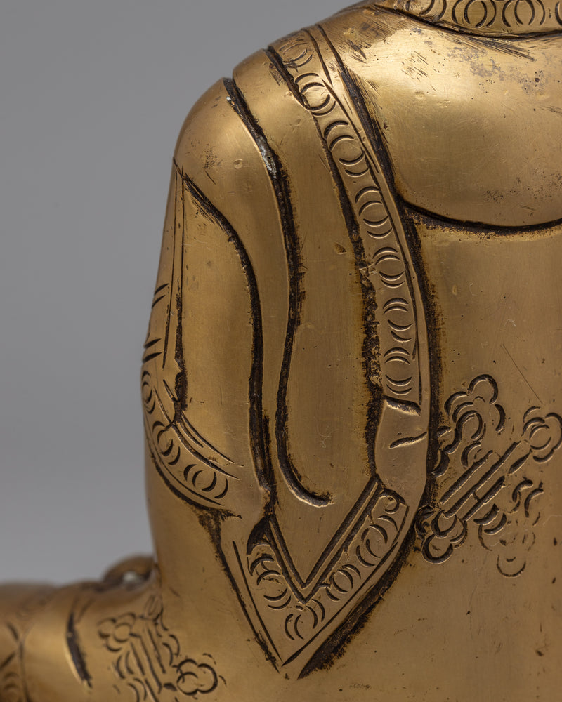 Medicine Buddha Brass Statue | Buddha Statue for Serenity