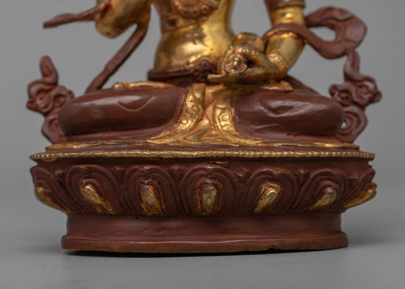 Vajrasattva Gold Statue | Spiritual Elegance for Meditation Altars