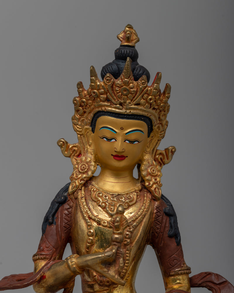 Vajrasattva Gold Statue | Spiritual Elegance for Meditation Altars