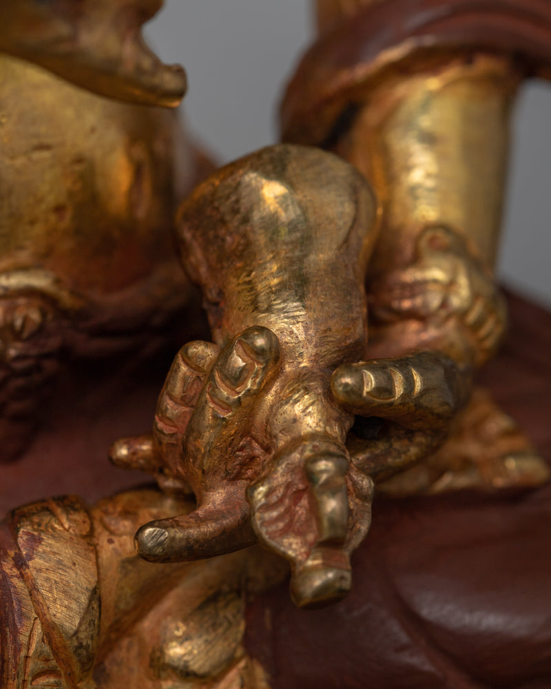 Vajrasattva Gold Statue | Spiritual Elegance for Meditation Altars