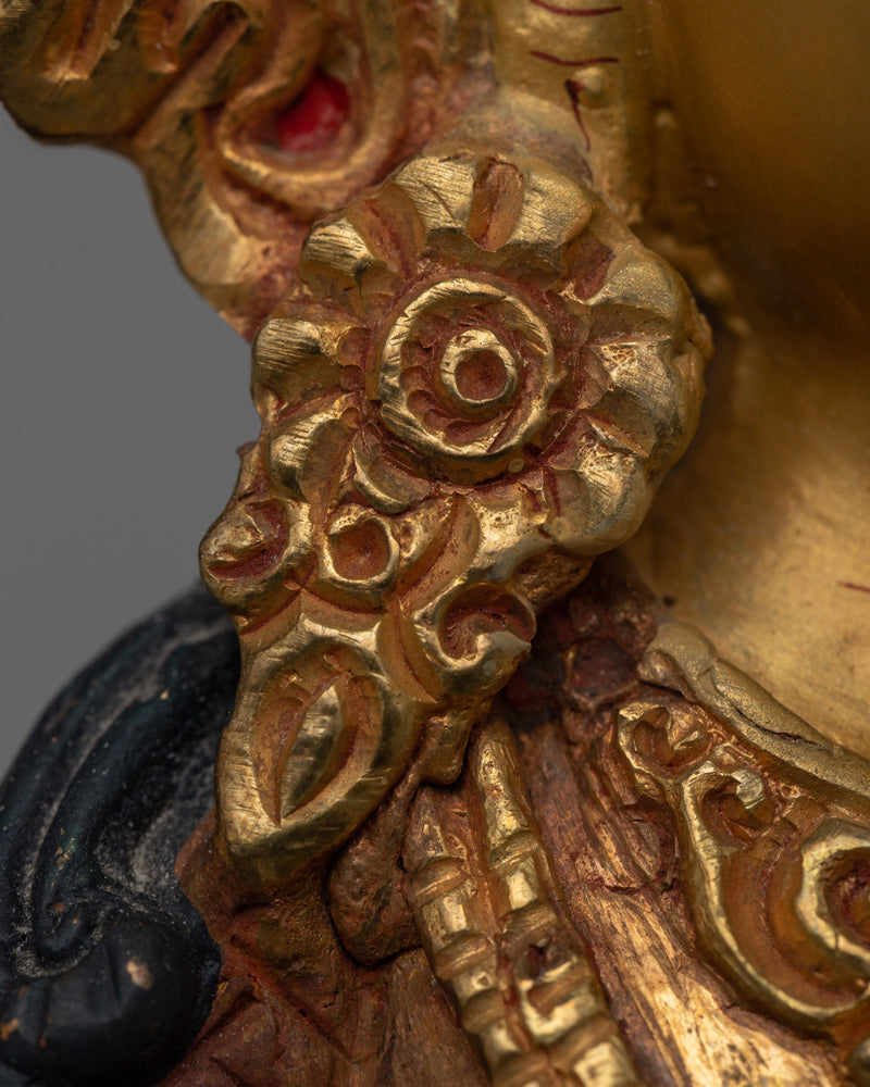 Vajrasattva Gold Statue | Spiritual Elegance for Meditation Altars