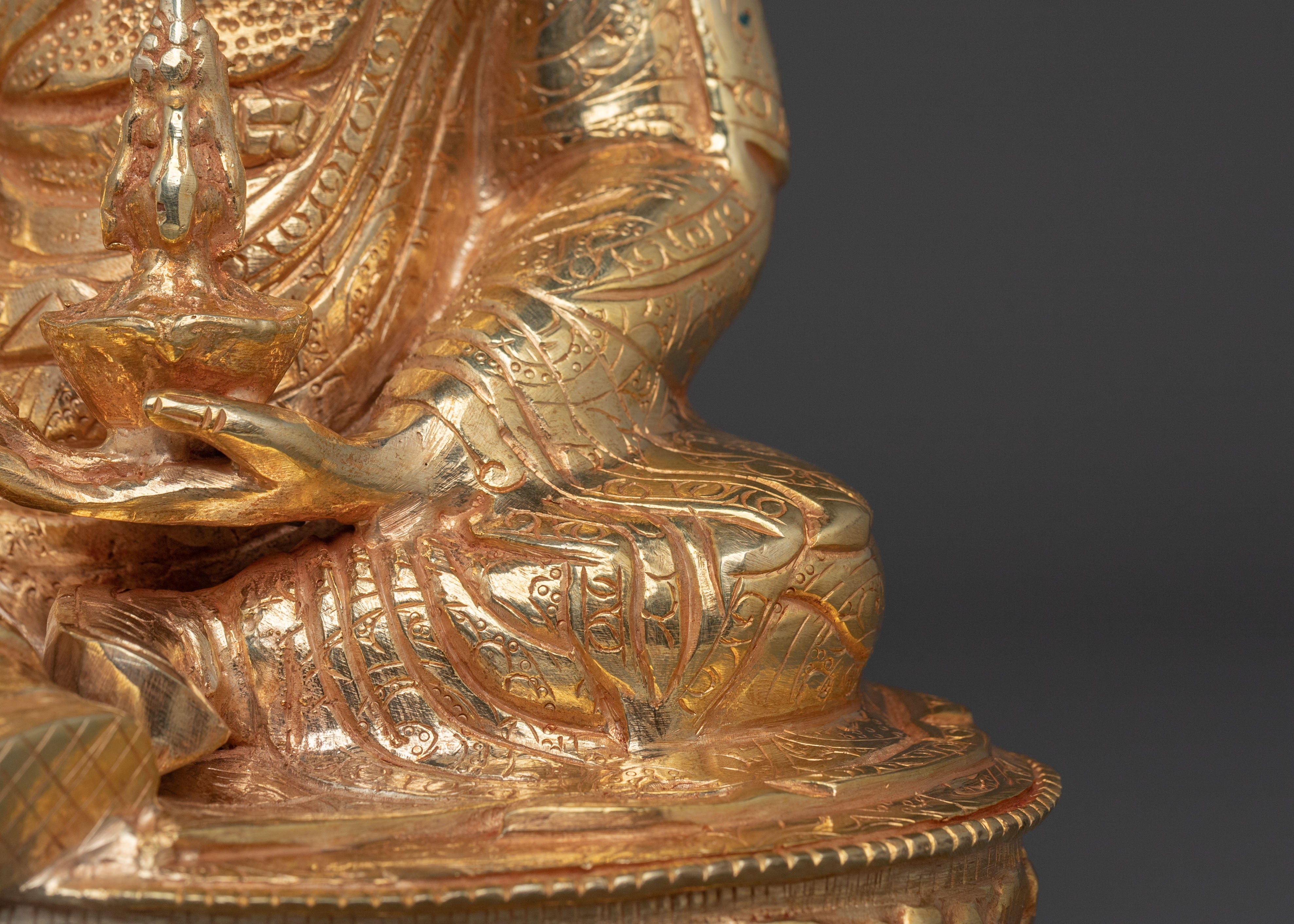 Handcrafted Spiritual Guru Rinpoche Statue | Sacred Home Decor