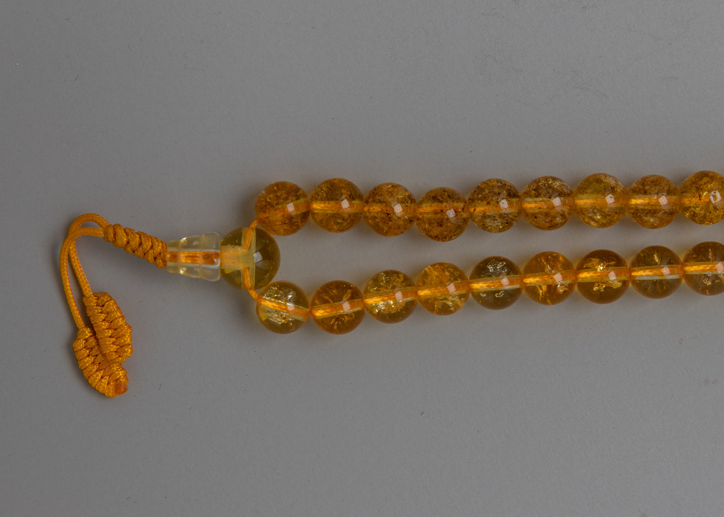 Citrine Mala Beads | Yoga Prayer Beads for Positivity and Success