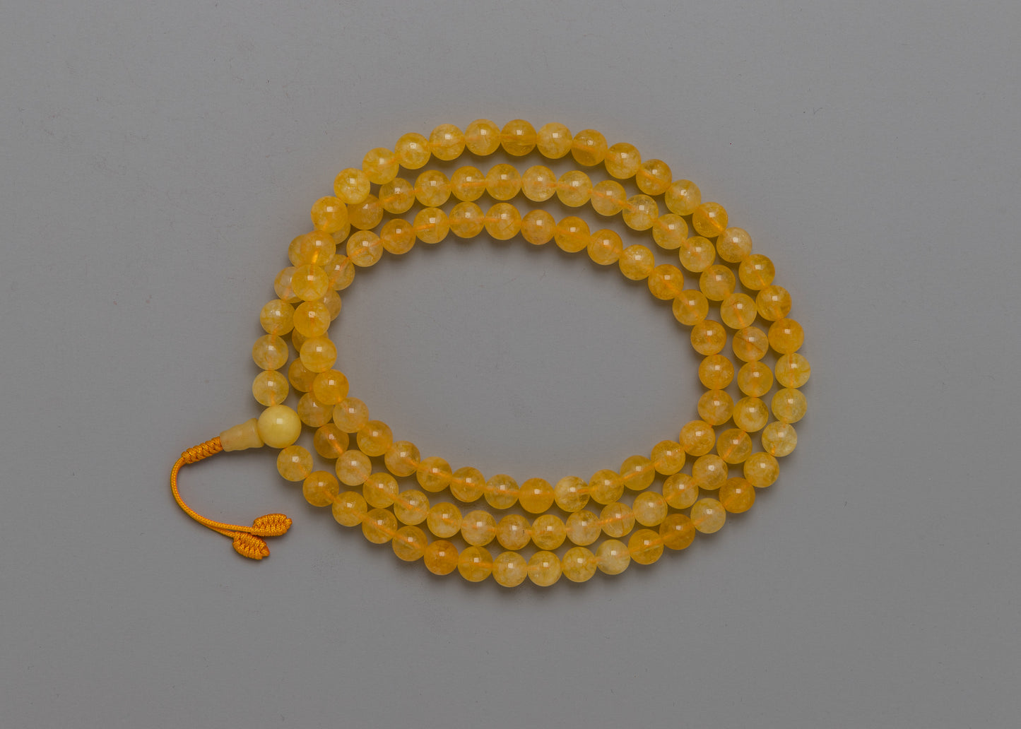 High Qaulity Citrine Mala Beads | Clarity & Personal Power Meditation Tool