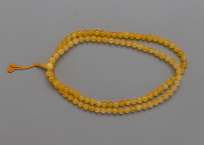 High Qaulity Citrine Mala Beads | Clarity & Personal Power Meditation Tool