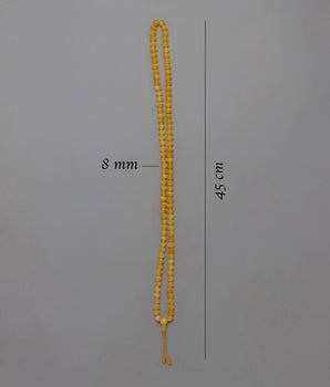 High Qaulity Citrine Mala Beads | Clarity & Personal Power Meditation Tool
