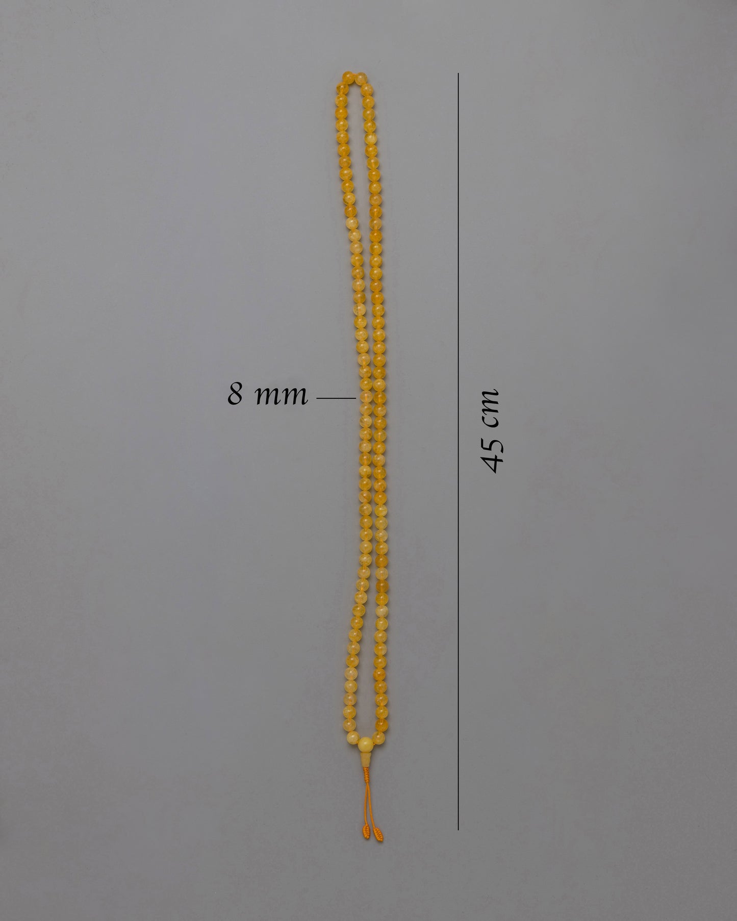 High Qaulity Citrine Mala Beads | Clarity & Personal Power Meditation Tool