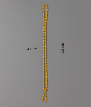 Amber Mala Beads | 4mm Beads for Spiritual Practice & Wellness