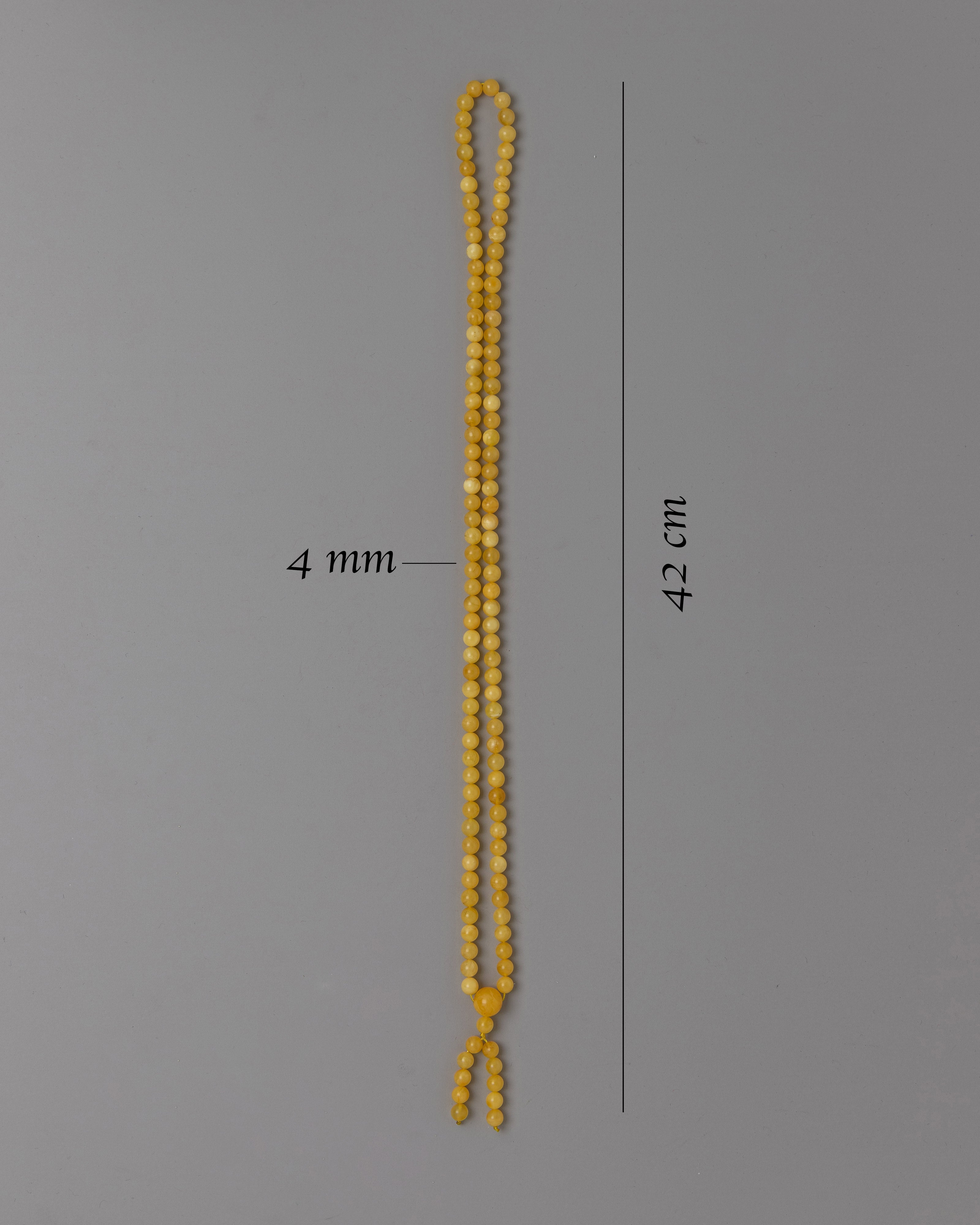 Amber Mala Beads | 4mm Beads for Spiritual Practice & Wellness