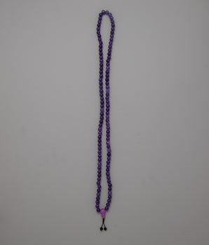 Purple Jade Mala Beads