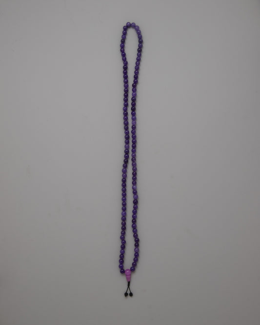 Purple Jade Mala Beads