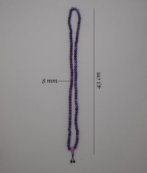 Purple Jade Mala Beads | Healing Energy Prayer Beads