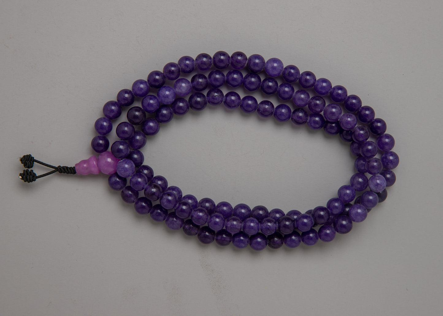 Purple Jade Mala Beads | Healing Energy Prayer Beads