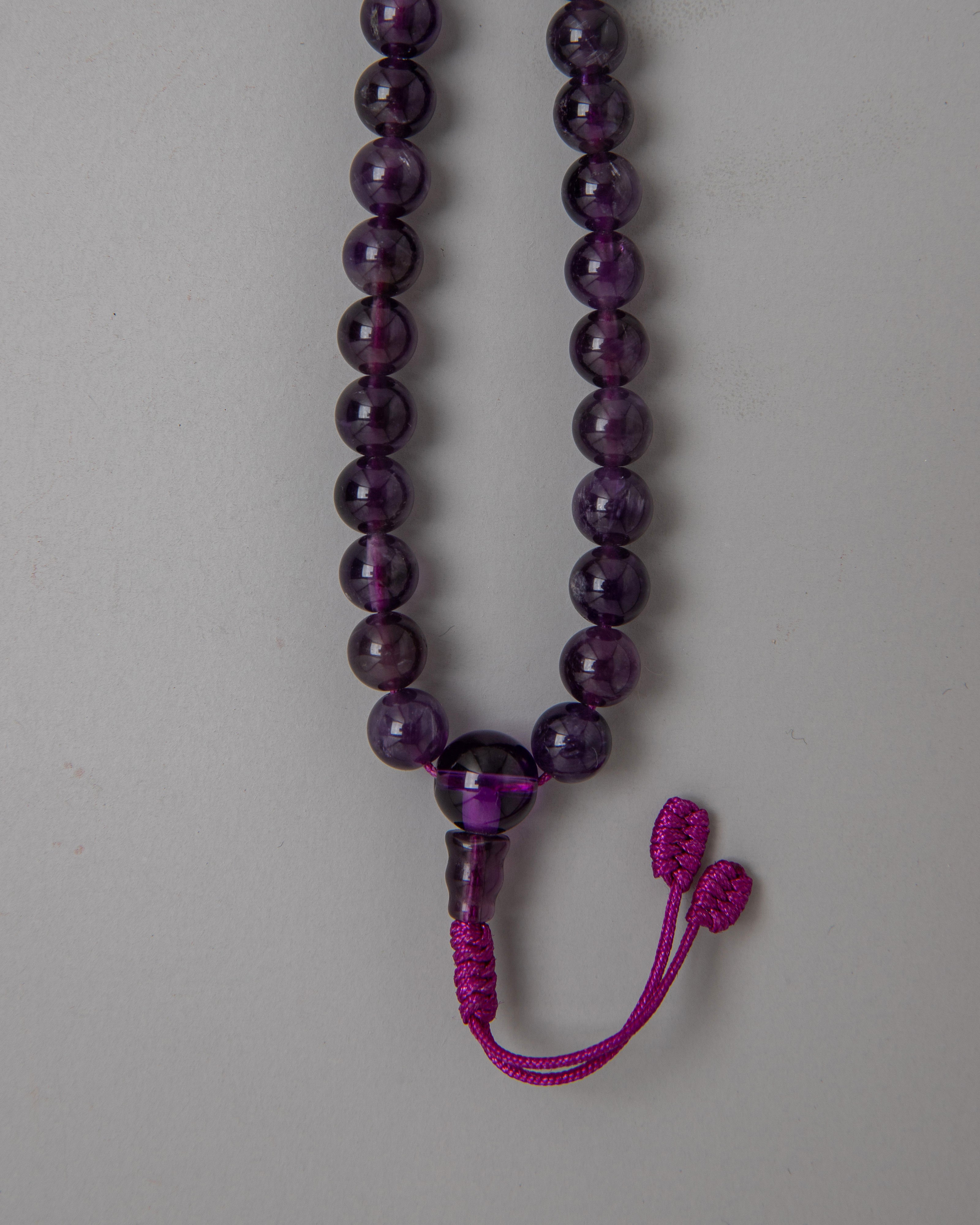 Amethyst Mala Beads | Quality Prayer Beads for Spiritual Growth