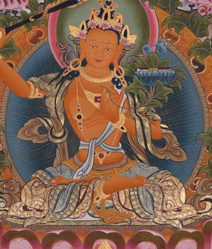 Pancha Manjushri Thangka | Enlightened Buddhist Art