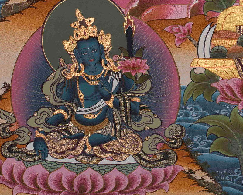 Pancha Manjushri Thangka | Enlightened Buddhist Art