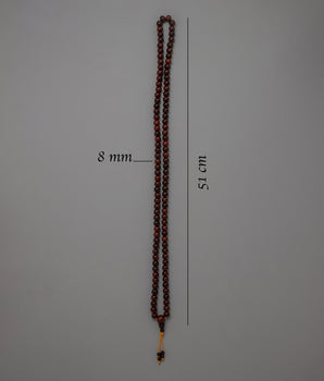 Sandalwood Mala Beads | Spiritual Jewelry for Balance and Focus