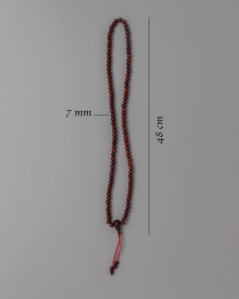 Red Sandalwood Mala | Sacred Meditation and Prayer Beads