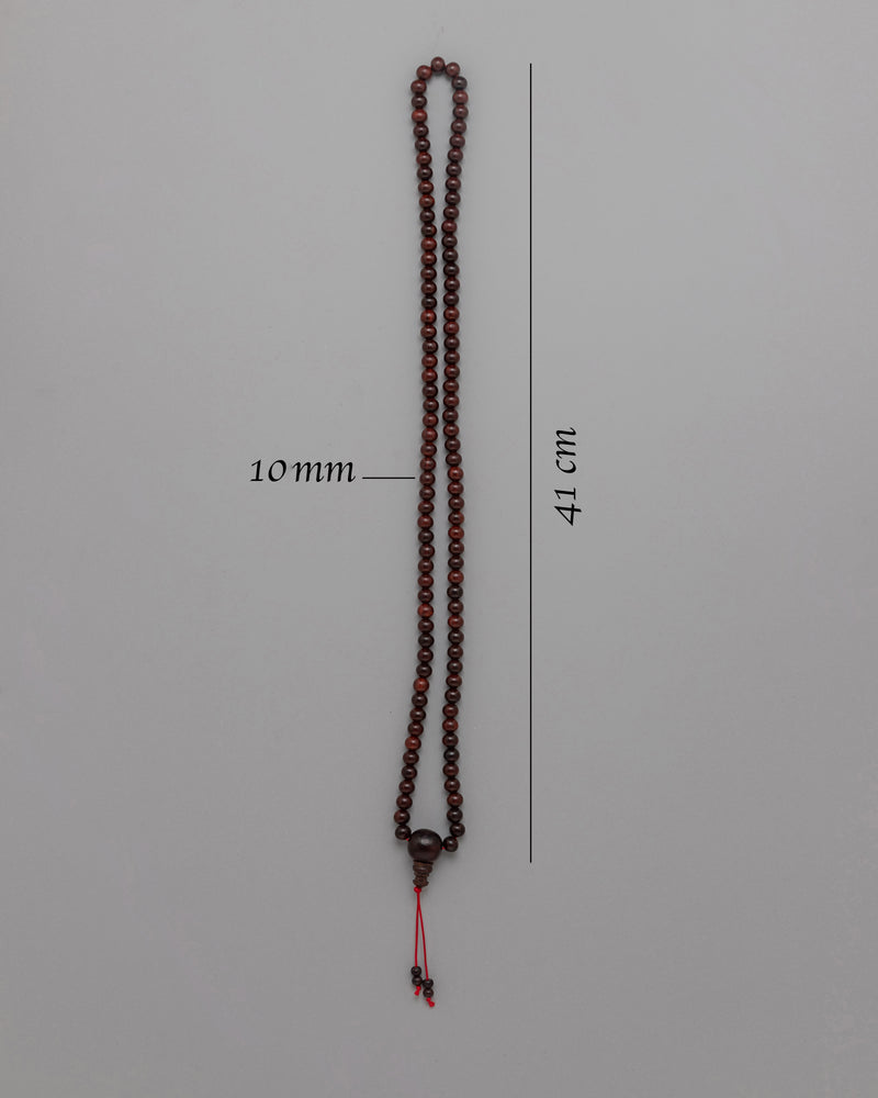 Rosewood Mala Beads | 10 MM Buddhist Prayer Beads