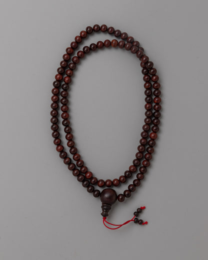 Rosewood Mala Beads | 10 MM Buddhist Prayer Beads