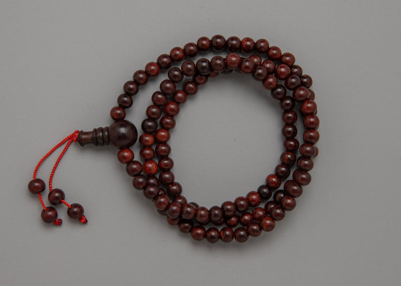 6mm Rosewood Mala Beads | Spiritual Meditation Tool