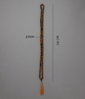 AAA Grade Tiger Eye Japa Mala | High-Quality Prayer Beads for Spiritual Growth