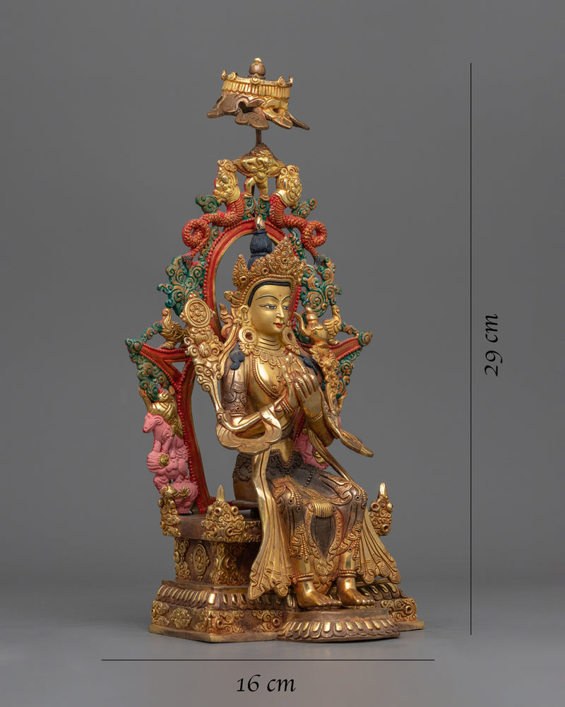 Copper Maitreya Buddha Statue | Traditional Buddhist Icon of the Future