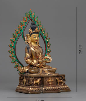Amitayus Buddha Copper Statue | Handmade Statue for Meditation Practice