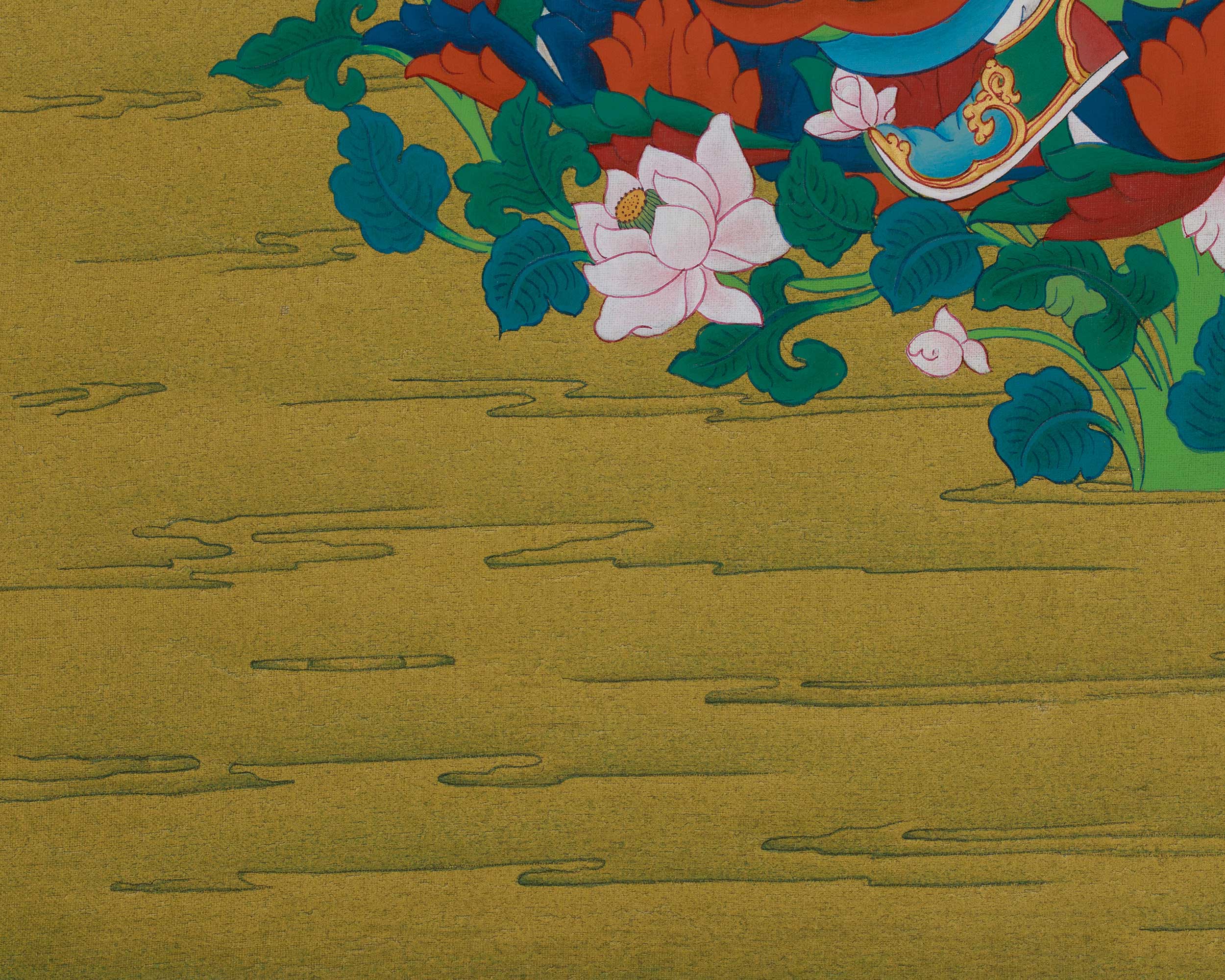 Tibetan Guru Rinpoche Art | Padmasambhava Buddhist Thangka