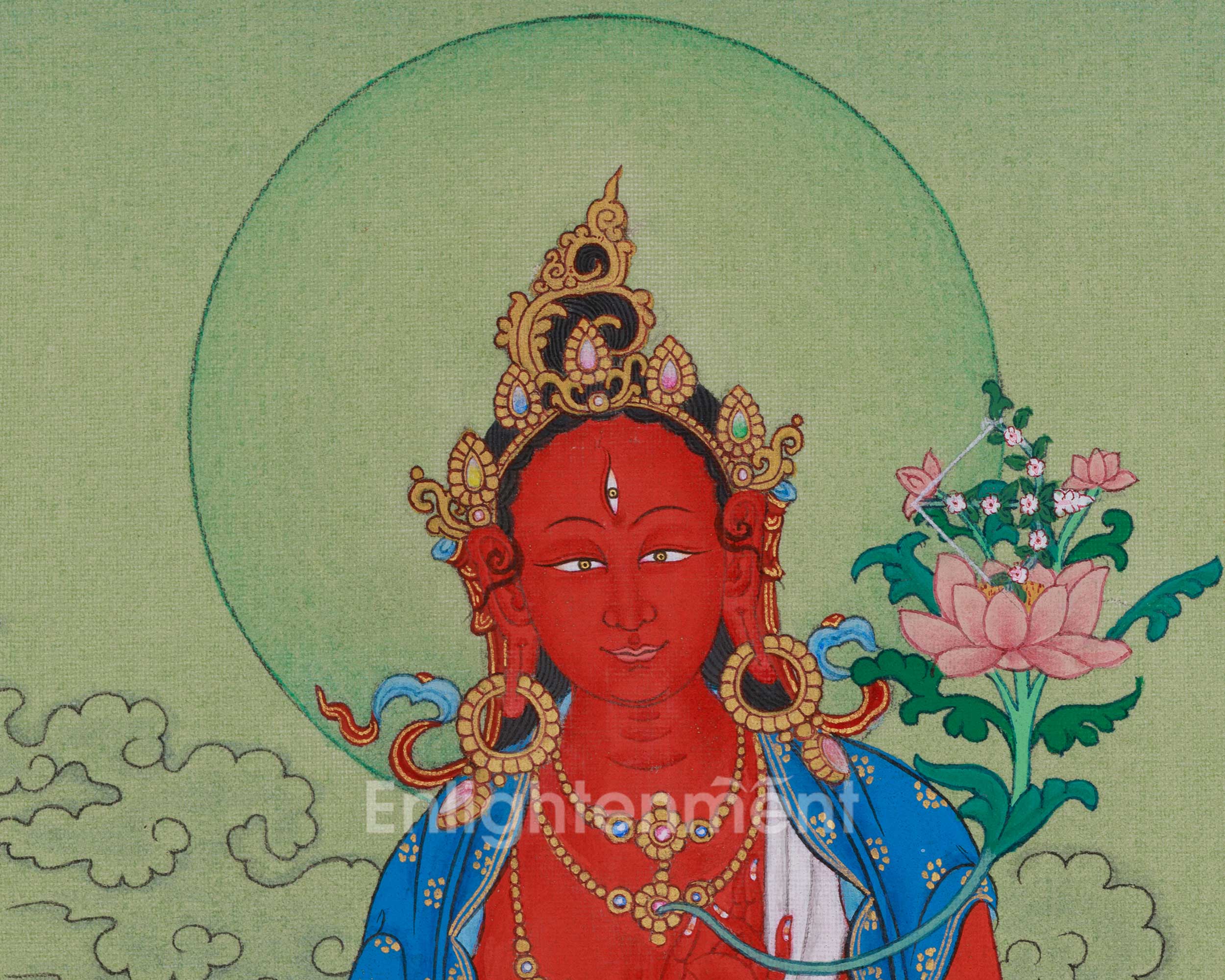 Vajrayana Red Tara Art | Female Buddha of Power and Magnetism