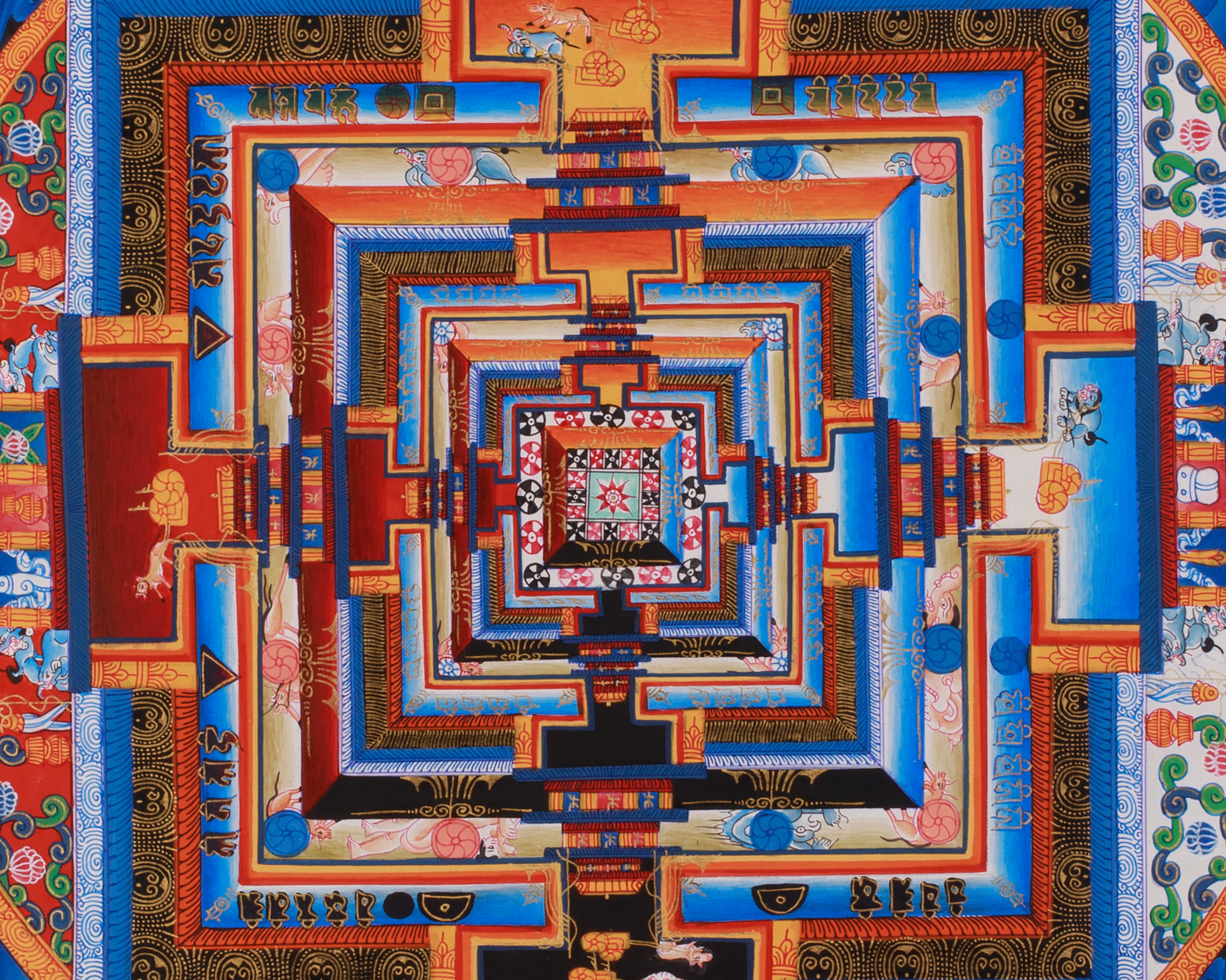 Buddhist Art Of Kalachakra Mandala | Vajrayana Buddhism