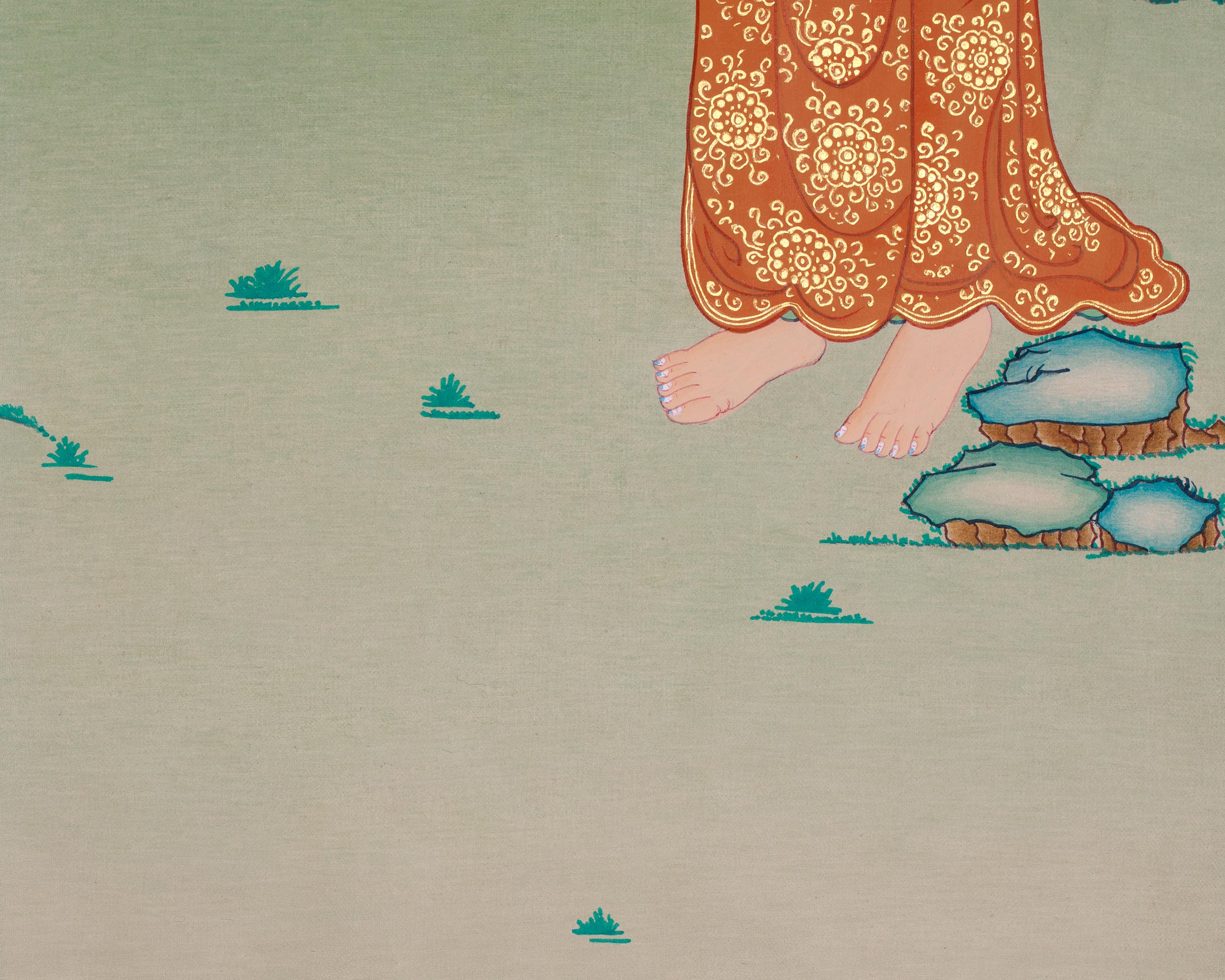 Nagarjuna Tibetan Artwork | Wisdom Master | Traditional Thangka