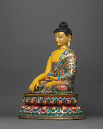 Spiritual sculpture of shakyamuni buddha