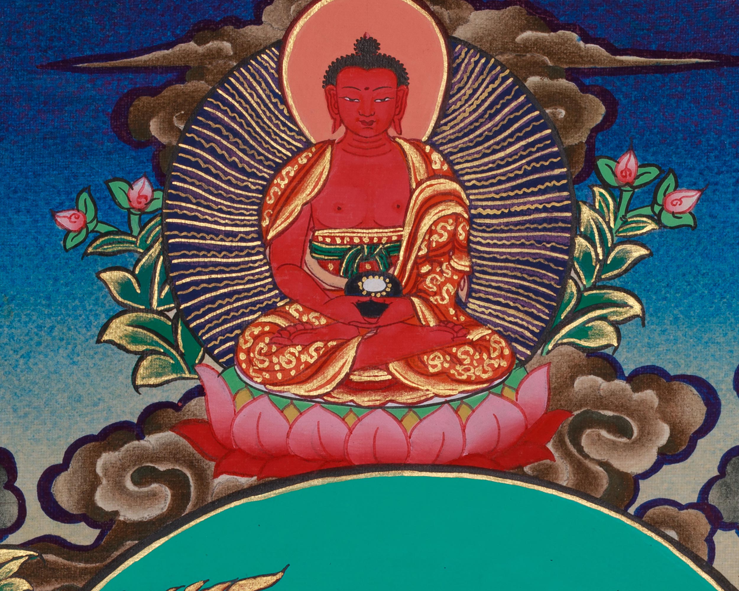 Manjushri Blessing Thangka | Buddhist Deity | Himalayan Art