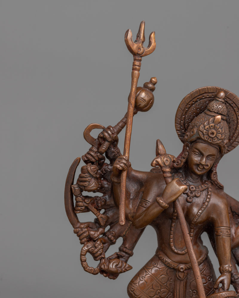 Oxidized Durga Statue | Statue for Devotion & Spiritual Grace