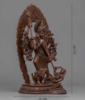 Oxidized Durga Statue | Statue for Devotion & Spiritual Grace