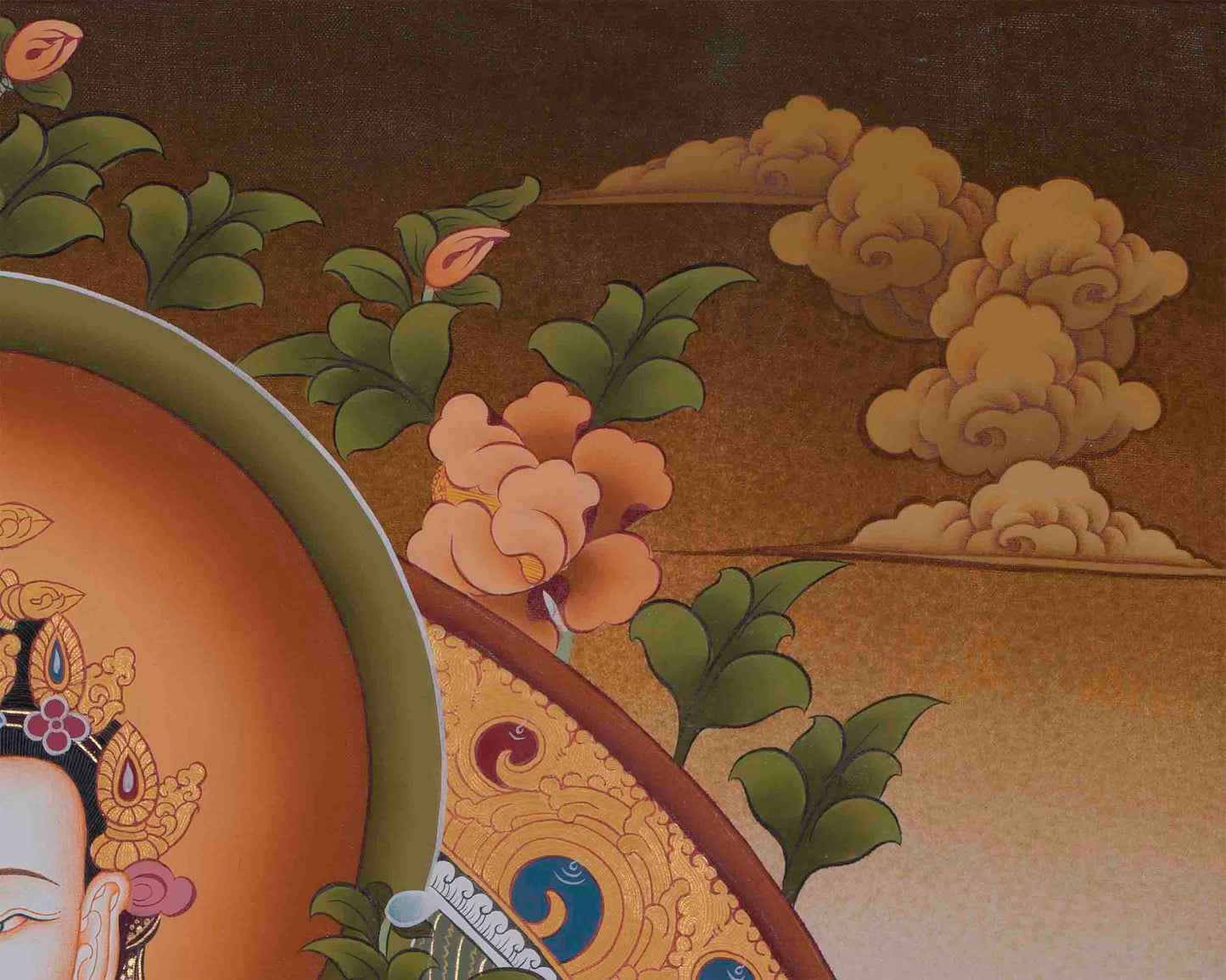 Four Armed Chengrezig | Feature Manjushri and Vajrapani