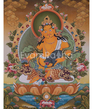 Dzambala Thangka, Guardian of Prosperity