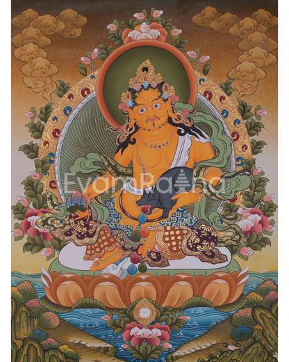 Dzambala Thangka, Guardian of Prosperity